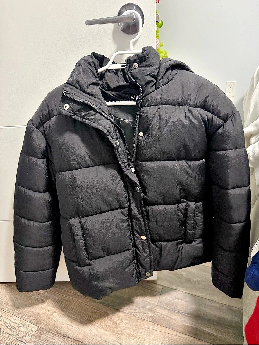PrettyLittleThing Black Puffer Jacket